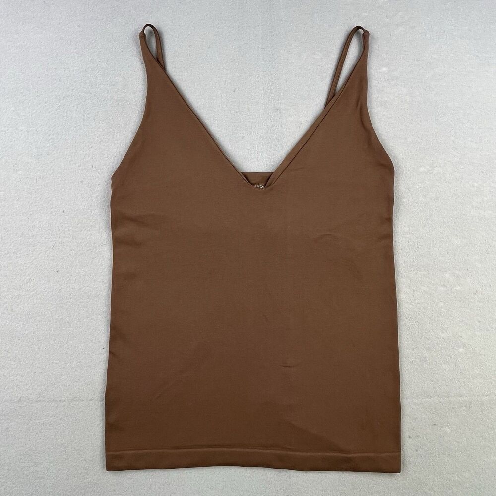 Free People Intimately Cami M/L Brown V-Neck Tank Sleeveless Camisole